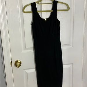 Express midi tight black dress